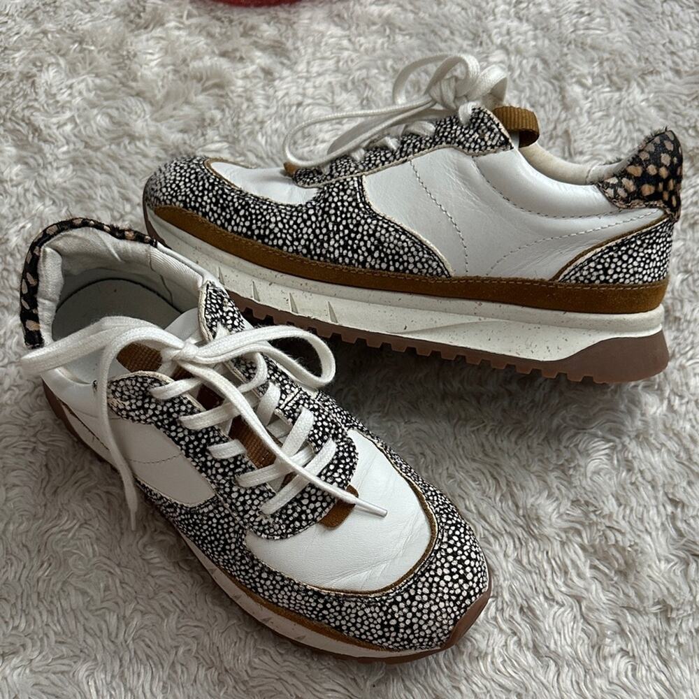 Madewell Deer Patterned Athletic Leather Cowhair Sneakers Pinterest
